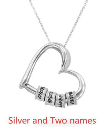 Personalized Heart Name Necklace | Custom Gold/Silver Jewelry Gift for Mom LONDYN UPBRINGING