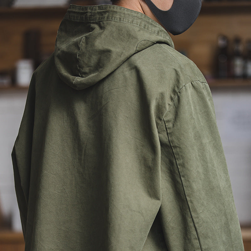 Men’s Retro Military Windbreaker – Short Deck Jacket & Sweater Coat for Stylish Outdoor Casual Wear LONDYN UPBRINGING