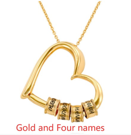 Personalized Heart Name Necklace | Custom Gold/Silver Jewelry Gift for Mom LONDYN UPBRINGING