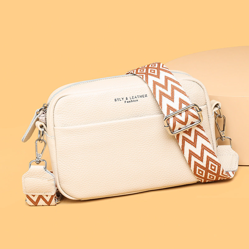Women’s Fashion Crossbody Shoulder Bag – Cute Small Square Handbag with Rhombus Embroidery & Wide Strap LONDYN UPBRINGING