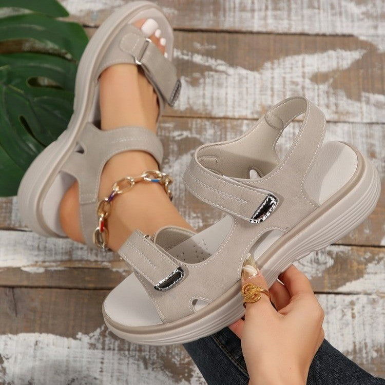 Women's Casual Velcro Sandals | Comfortable Summer Sporty Beach Shoes LONDYN UPBRINGING