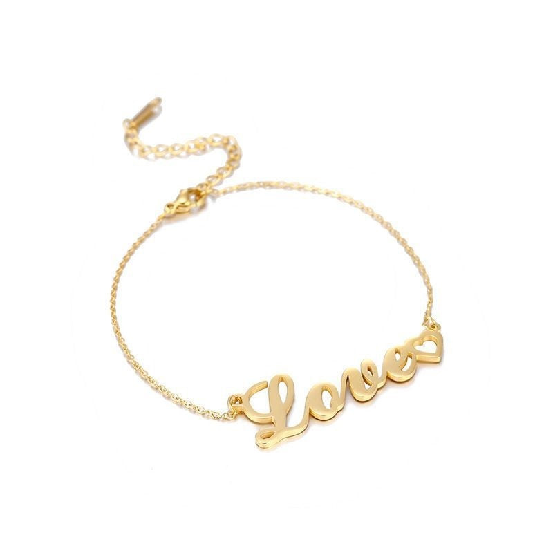 Personalized Name Bracelet: Custom Engraved Stainless Steel DIY Jewelry LONDYN UPBRINGING