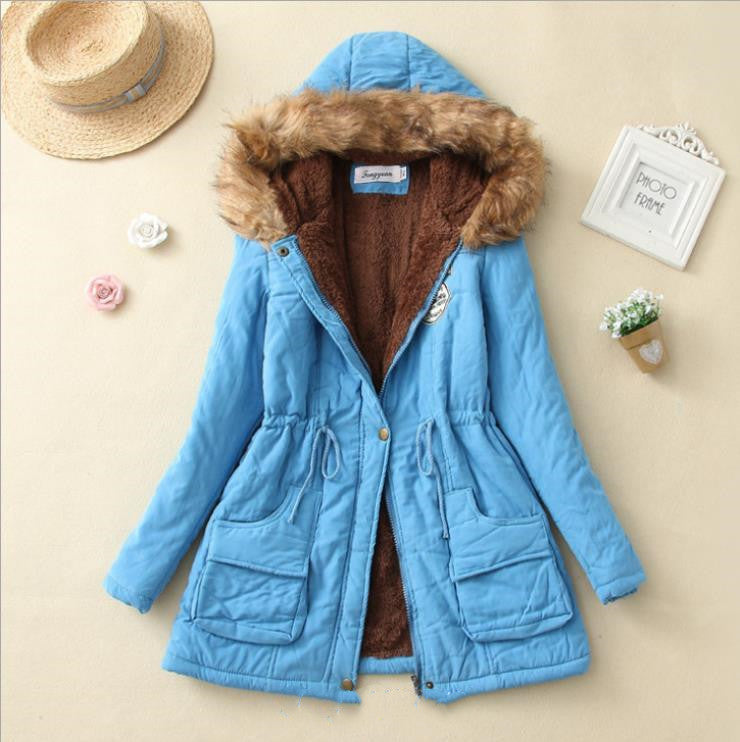 Women's Hooded Winter Puffer Jacket - Fashion Warm Coat & Ladies Top LONDYN UPBRINGING