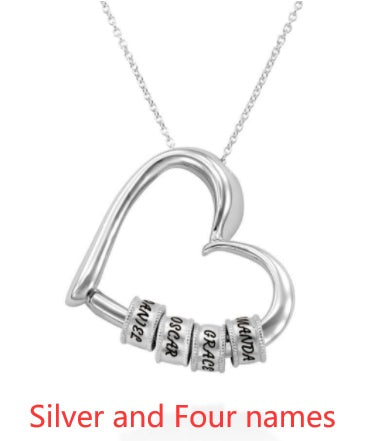 Personalized Heart Name Necklace | Custom Gold/Silver Jewelry Gift for Mom LONDYN UPBRINGING