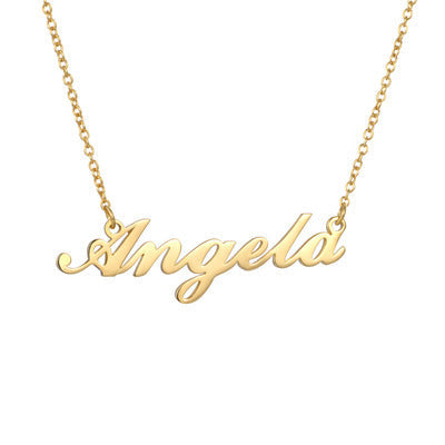 Custom Name Necklace | Personalized Alloy Metal Pendant with Fascinating Font LONDYN UPBRINGING