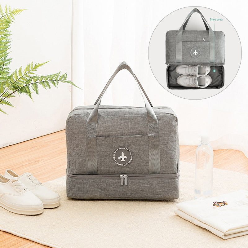 Dry and Wet Separation Travel Bag for Women – Large Capacity Fitness Duffle with Shoe Compartment & Storage Pouch LONDYN UPBRINGING