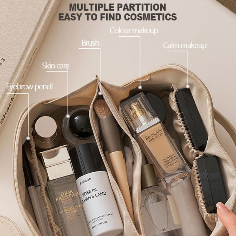 Large Capacity Travel Cosmetic Bag for Women – Multifunction Makeup Organizer & Toiletry Storage Case LONDYN UPBRINGING