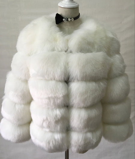 Women's Elegant Faux Mink Fur Coat S-3XL - Thick Warm Winter Outerwear LONDYN UPBRINGING