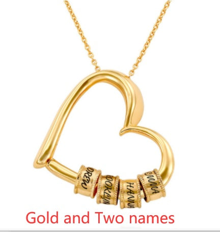 Personalized Heart Name Necklace | Custom Gold/Silver Jewelry Gift for Mom LONDYN UPBRINGING