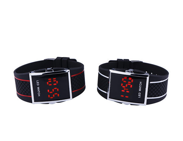 Unisex LED Digital Sports Watch – Black & White Casual Wristwatch with Date Display for Men & Women LONDYN UPBRINGING