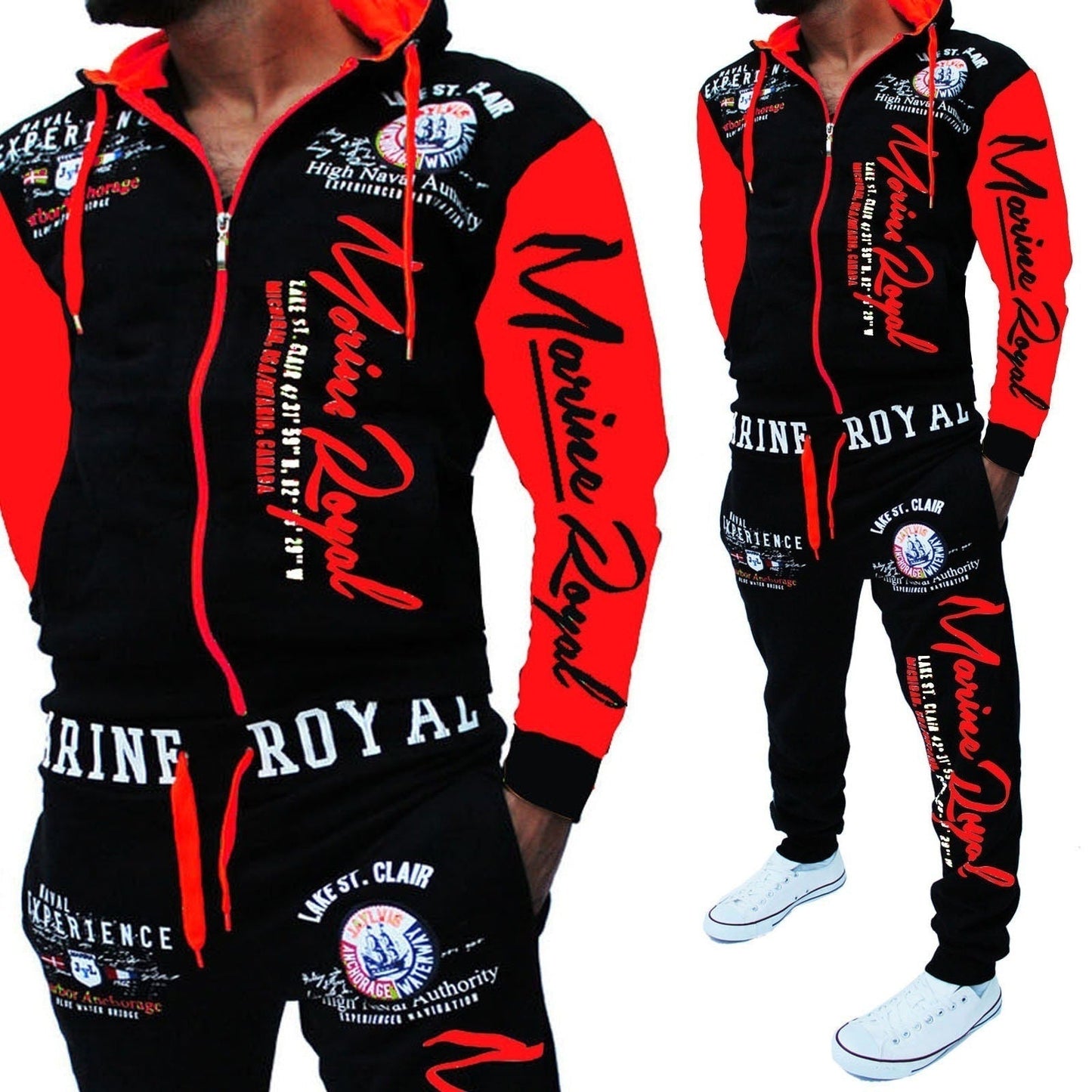 Men’s Tracksuit Set – 2-Piece Sweat Suit with Tops & Pants for Casual Comfort LONDYN UPBRINGING