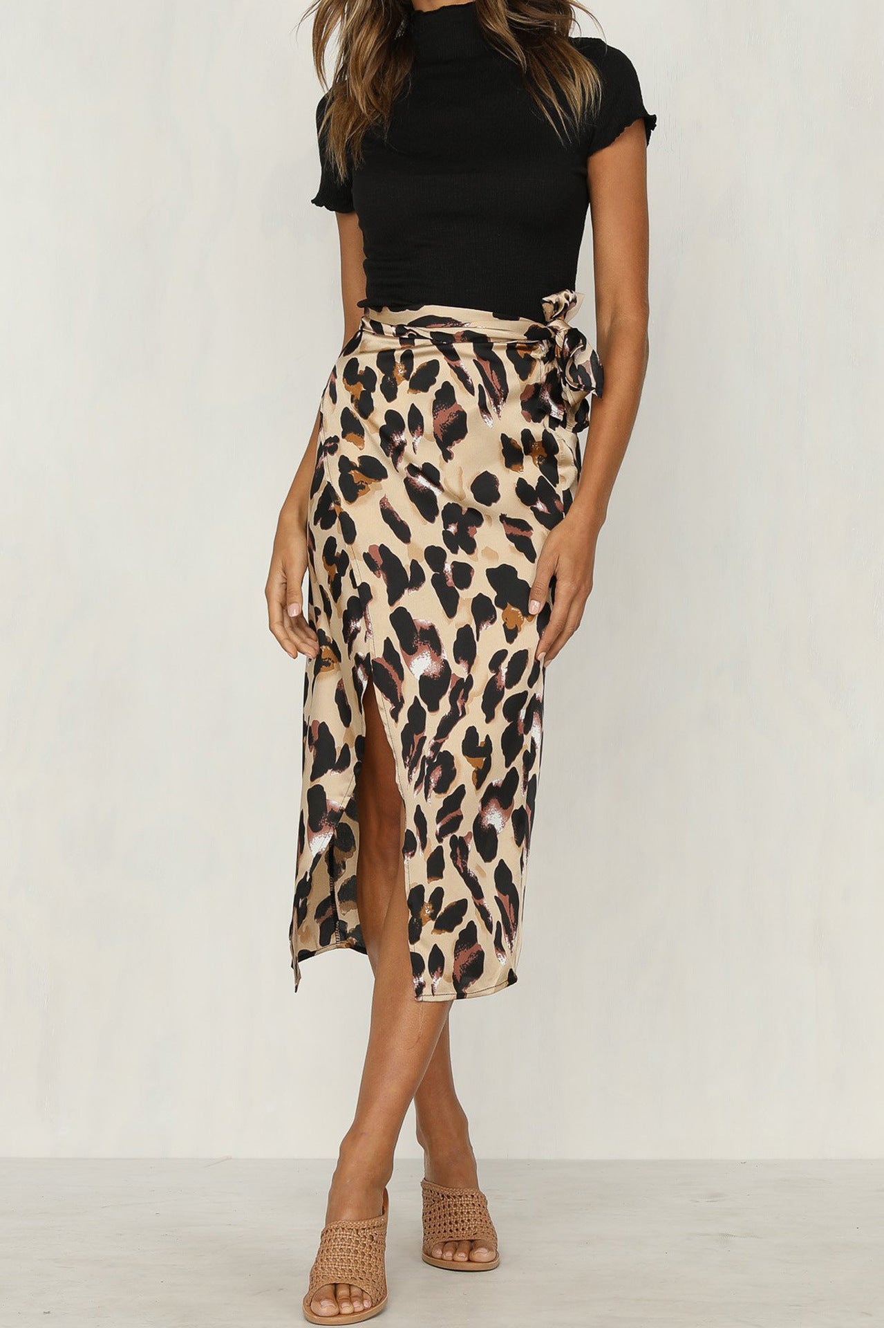 Women's High-Waist Bandage Maxi Skirt | Split Hem Bodycon Streetwear Skirt LONDYN UPBRINGING