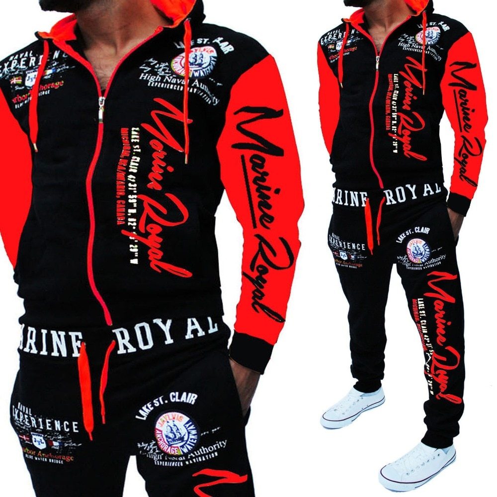 Men’s Tracksuit Set – 2-Piece Sweat Suit with Tops & Pants for Casual Comfort LONDYN UPBRINGING