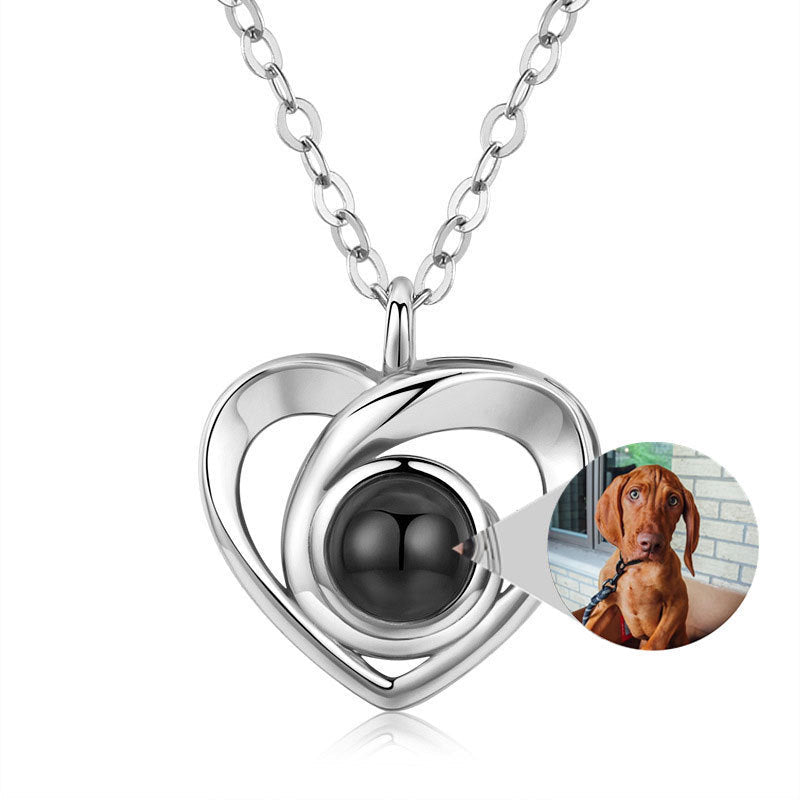 Custom Picture Inside Heart Pendant | S925 Silver Projection Necklace for Women LONDYN UPBRINGING