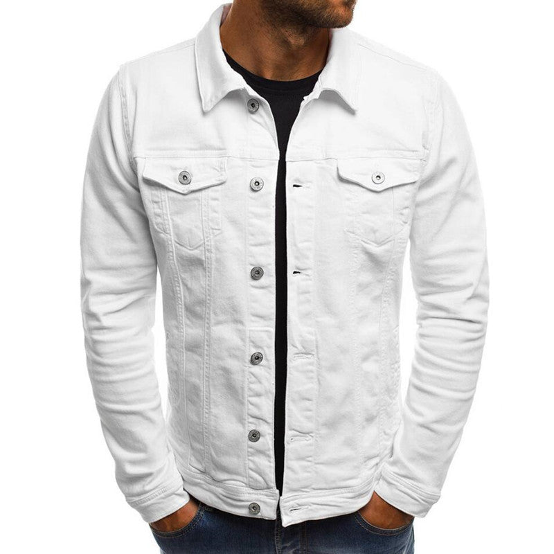 Men’s Casual Denim Button Jacket – Stylish Long-Sleeve Shirt Coat for Everyday Wear LONDYN UPBRINGING