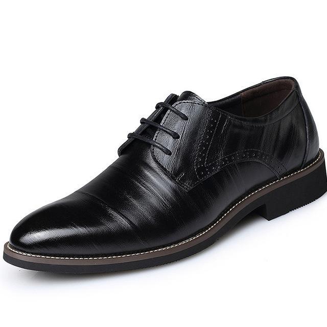 Men’s Leather Dress Shoes – Classic Formal Oxford Shoes for Business, Weddings & Elegant Style LONDYN UPBRINGING