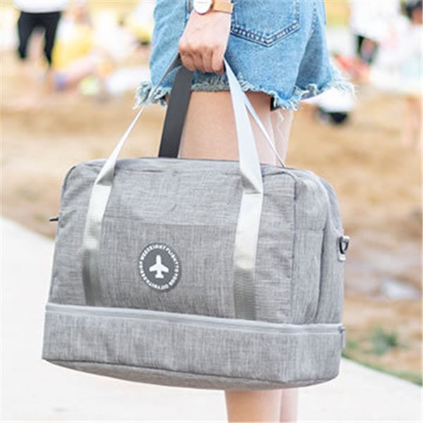 Dry and Wet Separation Travel Bag for Women – Large Capacity Fitness Duffle with Shoe Compartment & Storage Pouch LONDYN UPBRINGING