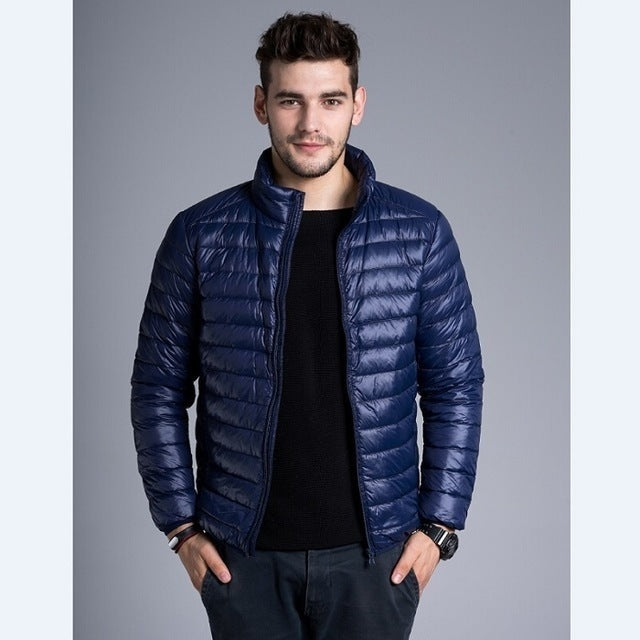 Men’s Duck Down Winter Jacket – Warm Puffer Coat Parka for Cold Weather Outdoor Wear LONDYN UPBRINGING