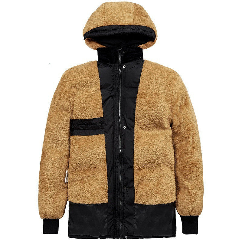 Men’s Plus Velvet Padded Jacket – Warm Winter Coat for Outdoor Comfort & Casual Style LONDYN UPBRINGING