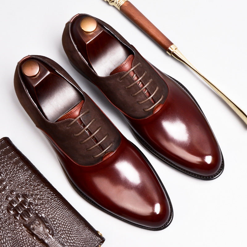 Vintage British Men’s Formal Leather Shoes – Classic Business Dress Shoes for Elegant Style LONDYN UPBRINGING