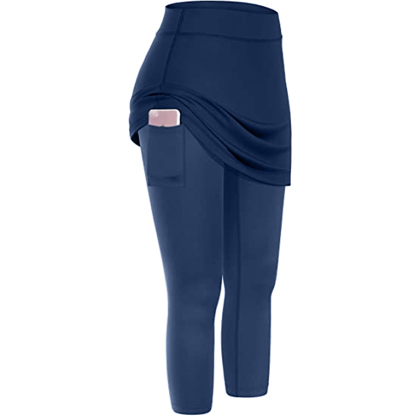 Women Tennis Skirted Leggings Pockets Elastic Sports & Yoga Capris Skirts Legging LONDYN UPBRINGING