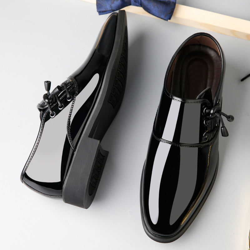Trending Italian Patent Leather Shoes For Men – Lace-Up Oxford Business & Wedding Shoes LONDYN UPBRINGING