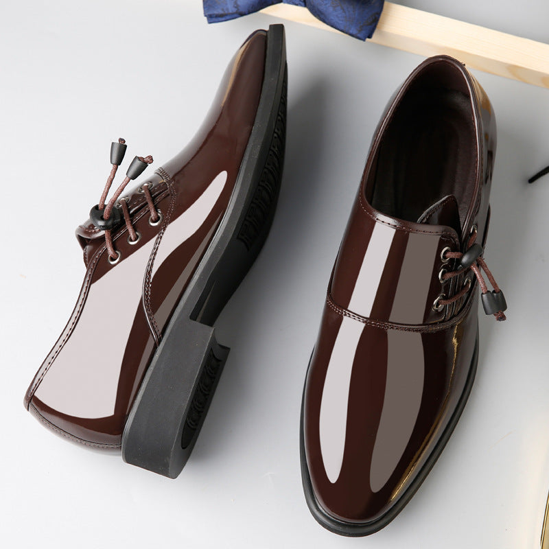 Trending Italian Patent Leather Shoes For Men – Lace-Up Oxford Business & Wedding Shoes LONDYN UPBRINGING