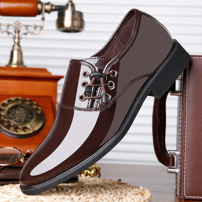Trending Italian Patent Leather Shoes For Men – Lace-Up Oxford Business & Wedding Shoes LONDYN UPBRINGING