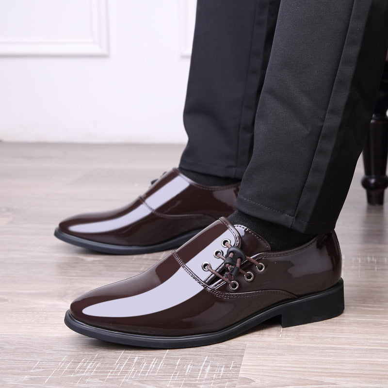 Trending Italian Patent Leather Shoes For Men – Lace-Up Oxford Business & Wedding Shoes LONDYN UPBRINGING
