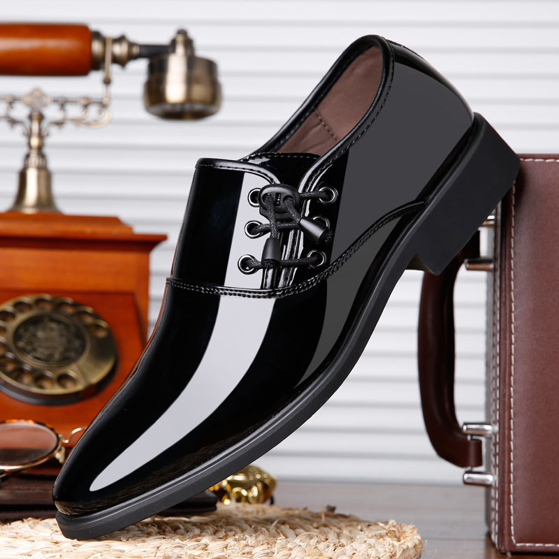 Trending Italian Patent Leather Shoes For Men – Lace-Up Oxford Business & Wedding Shoes LONDYN UPBRINGING