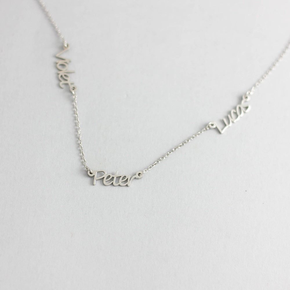 Personalized Name Necklace | Custom Engraved Pendant Jewelry for Women LONDYN UPBRINGING