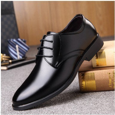 Men’s Black Pointed Toe Lace-Up Shoes – Casual Fashion Dress Footwear LONDYN UPBRINGING