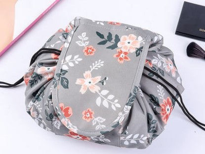 Animal Print Drawstring Cosmetic Bag – Large Capacity Lazy Makeup Storage Organizer for Travel LONDYN UPBRINGING