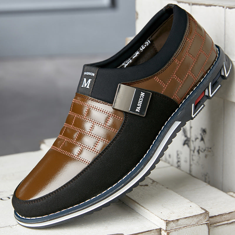 Men’s Large Size Leather Shoes – New Casual Leather Sneakers for Comfort & Everyday Style LONDYN UPBRINGING