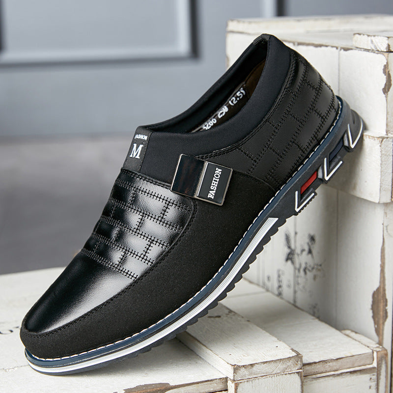 Men’s Large Size Leather Shoes – New Casual Leather Sneakers for Comfort & Everyday Style LONDYN UPBRINGING