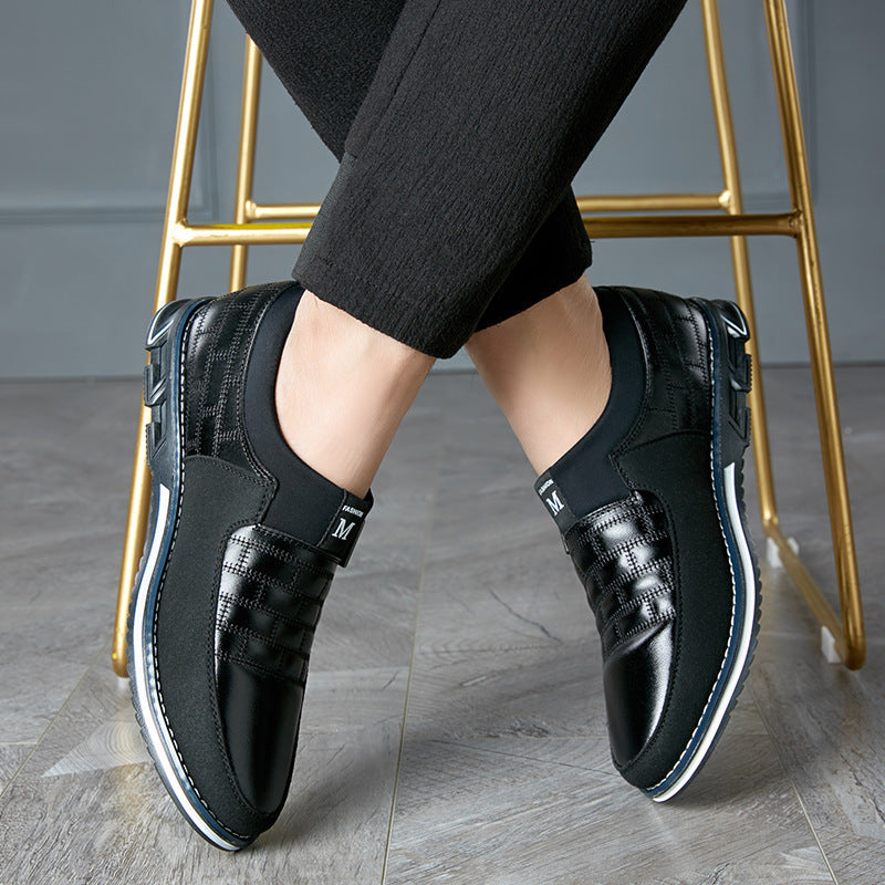 Men’s Large Size Leather Shoes – New Casual Leather Sneakers for Comfort & Everyday Style LONDYN UPBRINGING