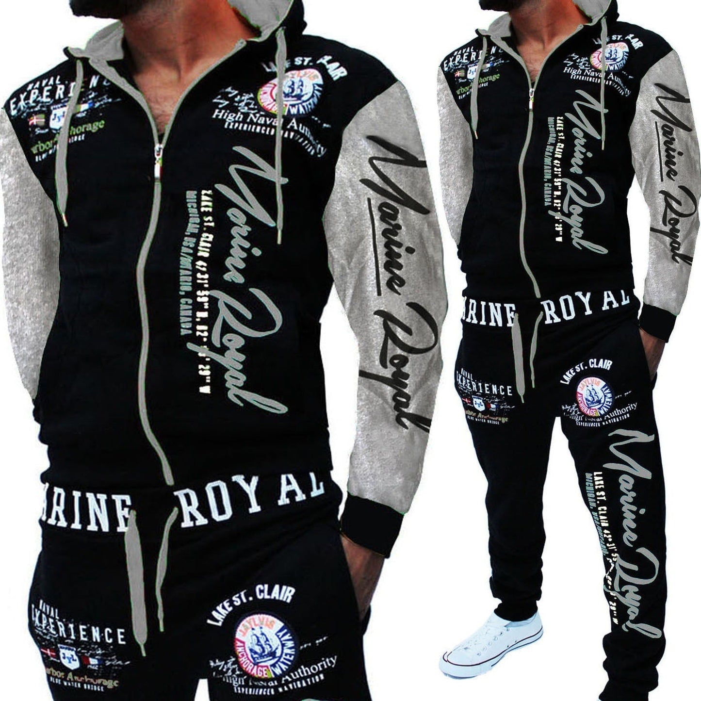Men’s Tracksuit Set – 2-Piece Sweat Suit with Tops & Pants for Casual Comfort LONDYN UPBRINGING