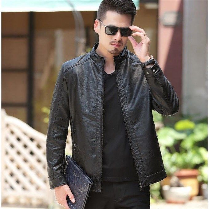 Men’s Leather Biker Jacket – Oblique Zipper Winter Coat for Warmth, Style & Premium Fashion LONDYN UPBRINGING