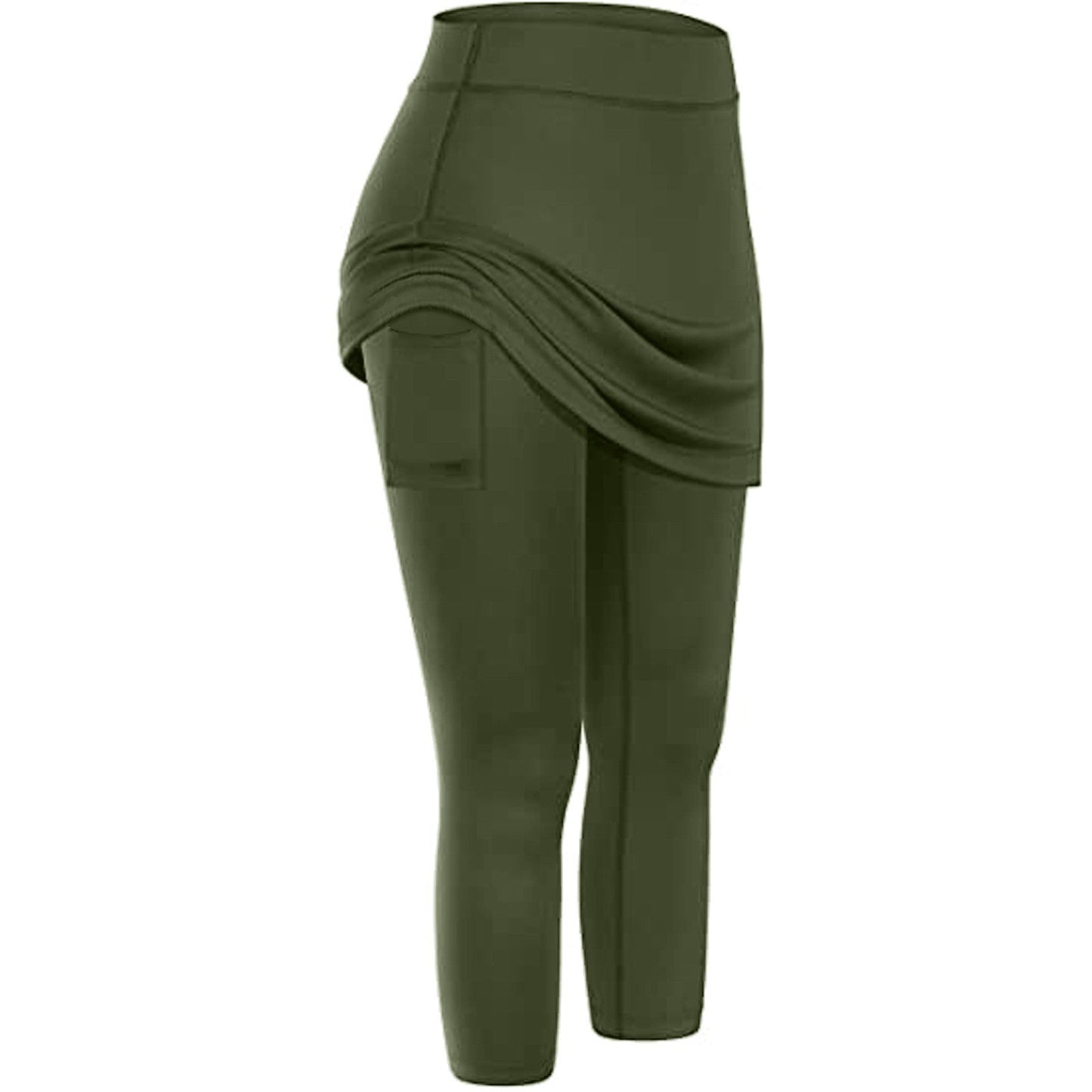 Women Tennis Skirted Leggings Pockets Elastic Sports & Yoga Capris Skirts Legging LONDYN UPBRINGING