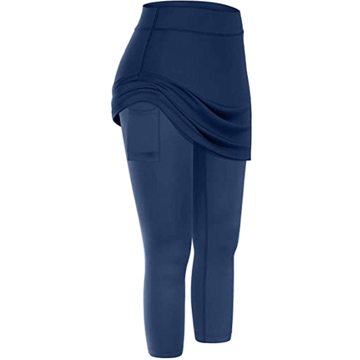Women Tennis Skirted Leggings Pockets Elastic Sports & Yoga Capris Skirts Legging LONDYN UPBRINGING