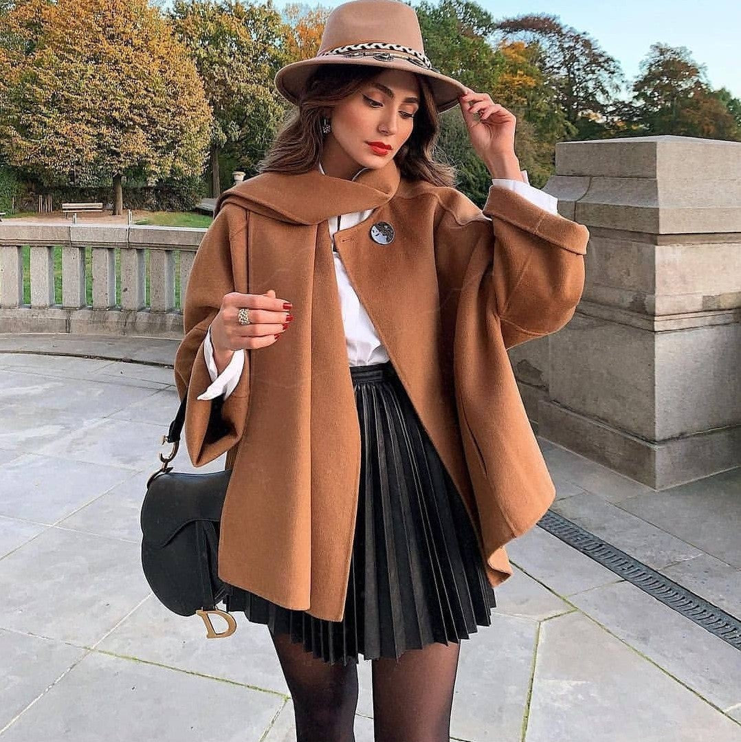 Women's Knitted Mini Skirts: Winter Pleated & Draped Style LONDYN UPBRINGING