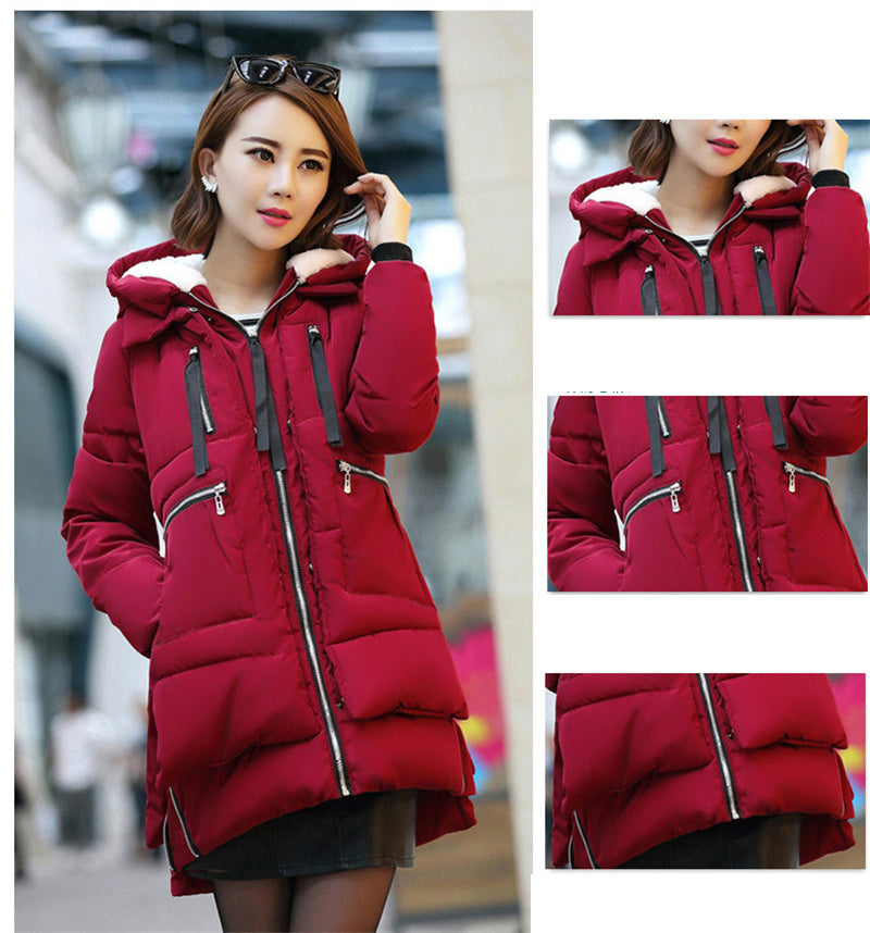 Women's Plus Size M-5XL Winter Parka Coat - Thick Wadded Loose Fit Jacket LONDYN UPBRINGING