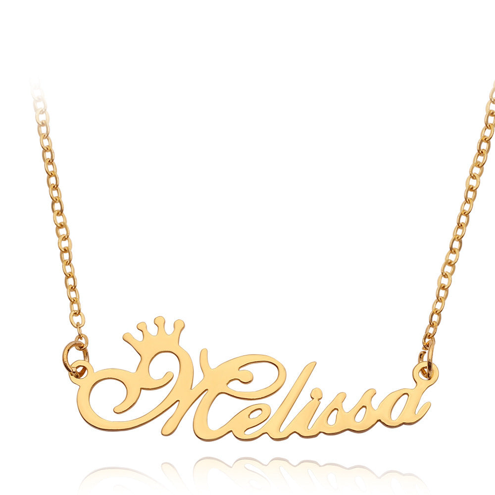 Custom Name Necklace | Personalized Alloy Metal Pendant with Fascinating Font LONDYN UPBRINGING