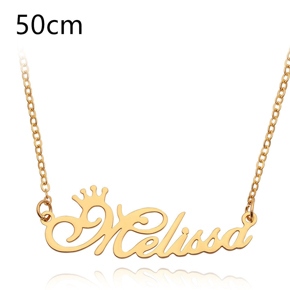 Custom Name Necklace | Personalized Alloy Metal Pendant with Fascinating Font LONDYN UPBRINGING