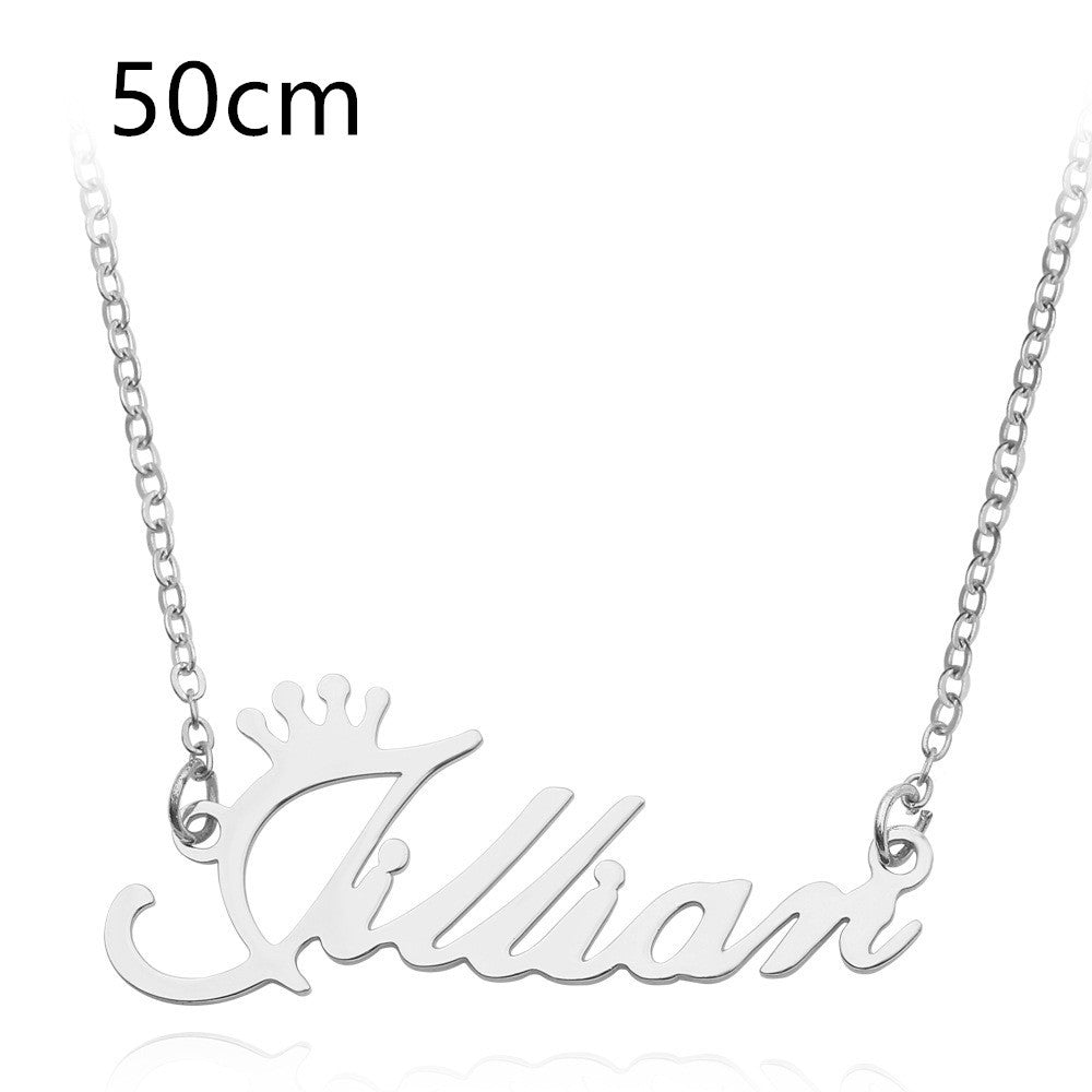 Custom Name Necklace | Personalized Alloy Metal Pendant with Fascinating Font LONDYN UPBRINGING