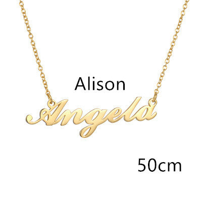 Custom Name Necklace | Personalized Alloy Metal Pendant with Fascinating Font LONDYN UPBRINGING