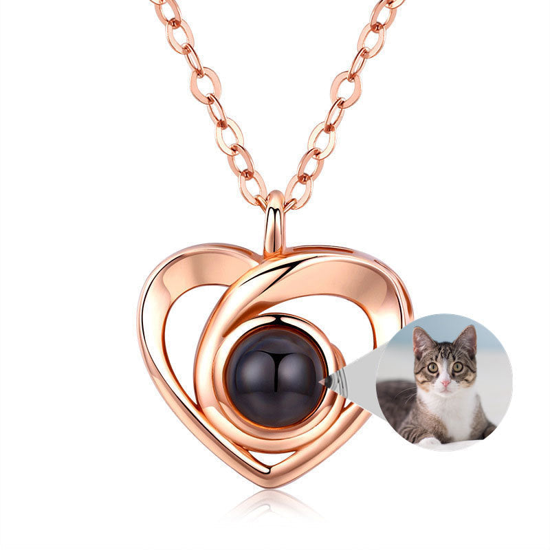 Custom Picture Inside Heart Pendant | S925 Silver Projection Necklace for Women LONDYN UPBRINGING