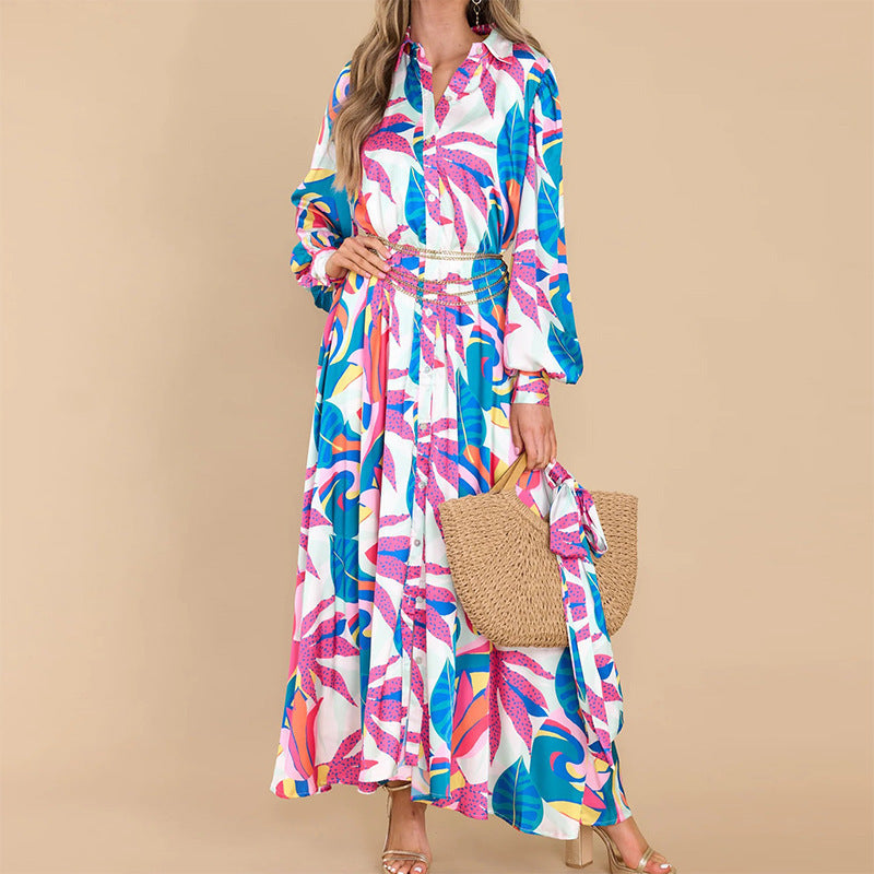 Women's Printed Polo Dresses: Long-Sleeved Styles LONDYN UPBRINGING