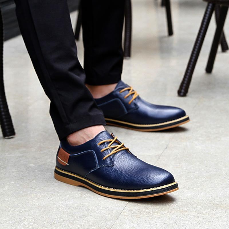 Men’s Large Size Leather British Shoes – Classic Formal Dress Shoes up to Size 48 LONDYN UPBRINGING