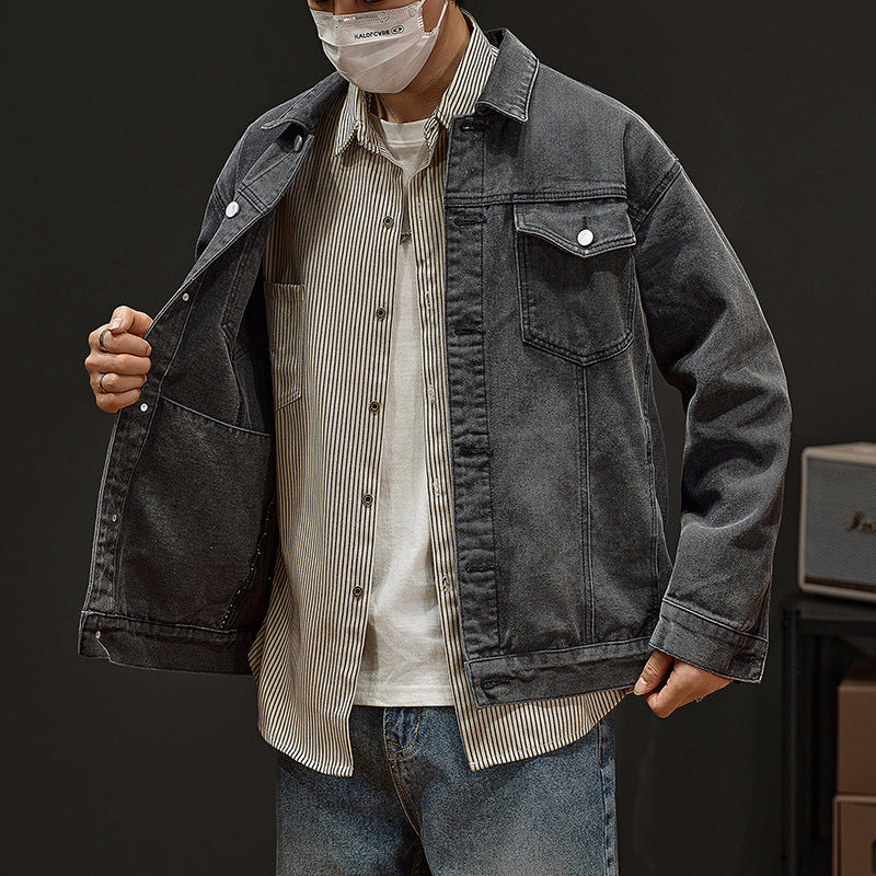 Men’s Denim Jacket – Casual Coat for Everyday Streetwear & Stylish Comfort LONDYN UPBRINGING